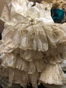 Netted Satin Frock