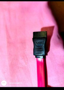 Pink Serial ATA (SATA) Data Cable - High-speed
