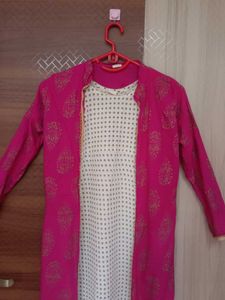 Pink &amp; White Kurta