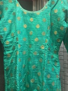 Green &amp; Gold Kurta