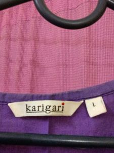 Purple Embroidered Kurta