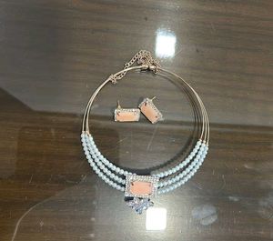 Price Drop🔥Chokar Necklace With Earrings