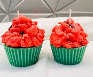 Watermelon Cupcake Candle✨