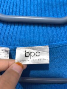 ✈️ Imported Blue Cowl Neck Sweater A