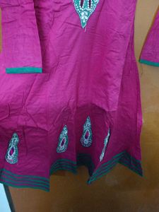 Round Kurta With Leggings Set