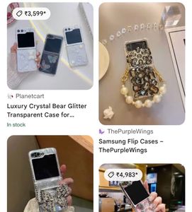 Rhinestone Bow Samsung ZFlip5 Phone Case
