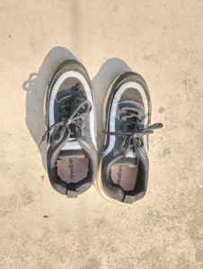 branded Black &amp; Grey Sneakers