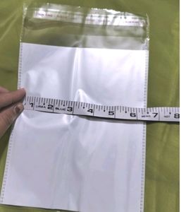 Self Adhesive White Background Pouches