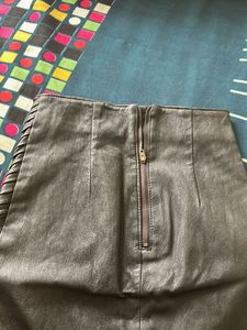 Vintage Leather Pencil Skirt