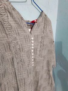 Grey Kurti With Tag