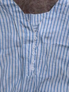 Short Blue Kurti Top  🪷 🦚