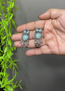 DIWALI SALE 🪔Loot lo Pack of 4 silver earrings