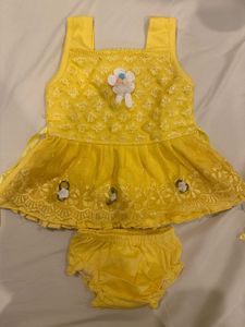 Cute Yellow Baby Outfit