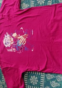 Gojo Satoru Oversized tshirt dark pink