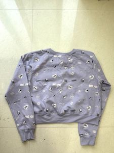 Cute Lavender Graphic Sweatshirt