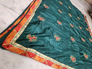 bandhni border saree