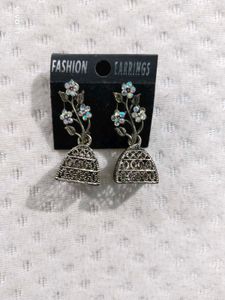 Floral Jhumka Earrings