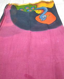 Multi Colour Sari With Attractive Cool Graphics
