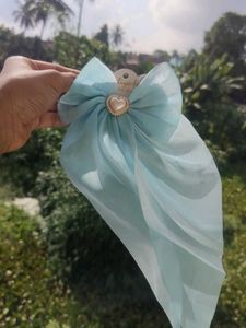 Cute Blue Hair Bow