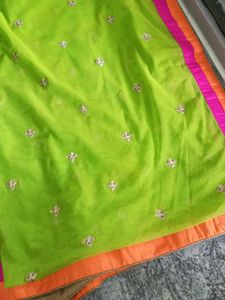 Green Embroidered Dupatta