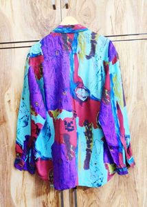 Abstract Print Button-Up Shirt size-44