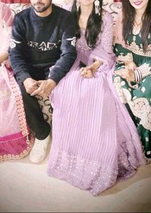 FIX PRICE Engagement Latest lavender Mirror Lehnga