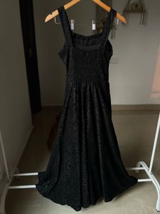 JACQUARD CORSET BUSTIER  MIDI DRESS