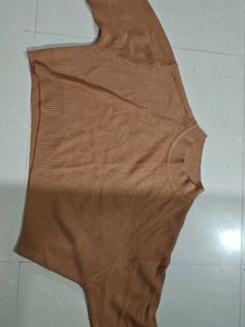 Cozy Brown Knit Sweater