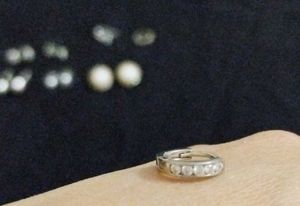 Pearl,Imitation Diamond Studs &amp; Real Silver Baali