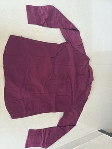 Burgundy Casual Shirt