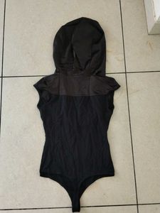 new women girls Stylish Black Bodysuit Top