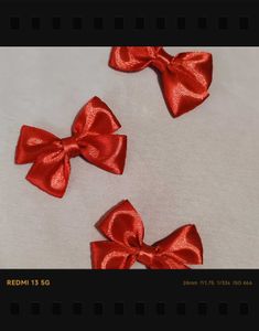 Red Bow Hair Accessories