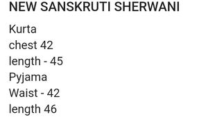 New Sanskruti Sherwani Without Duppatta