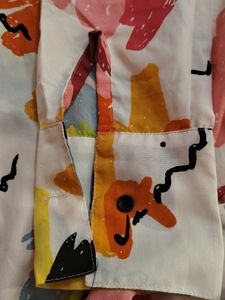 Funky Graphic Print Button-Down