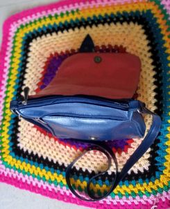Vintage Blue Shoulder Bag