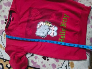 Hello Kitty fleece sweatshirt for 5-8 years girl