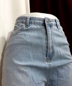 Light Blue Wide Length Baggy Zeans