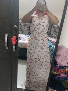 Floral High-Low Dress