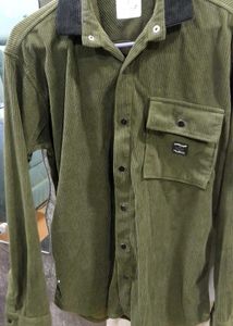 Olive Green Corduroy Shirt