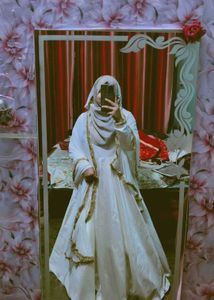 Elegant White &amp; Gold Ethnic Gown