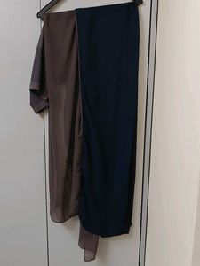 Dual colour Instant hijab with attached ca