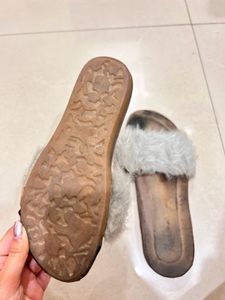 Fuzzy Slide Sandals