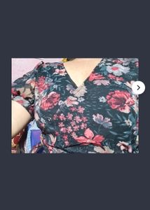 Women Crop Top Like Blouse