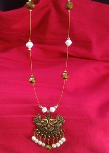 Vintage Style Peacock Pendant Necklace