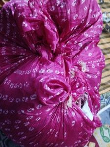 Pink Bandhani Dupatta
