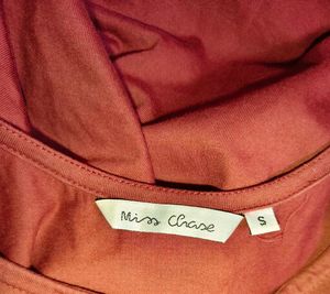 Burgundy Fit &amp; Flare Mini Dress