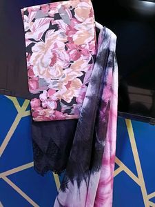 Floral Unstitched Suit