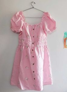 RIO Floral Dress with Puff Sleeves