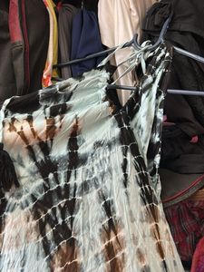 Tie-Dye Halter Maxi Dress