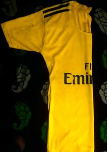 Yellow Arsenal &#34;Fly Emirates&#34; Football Jersey